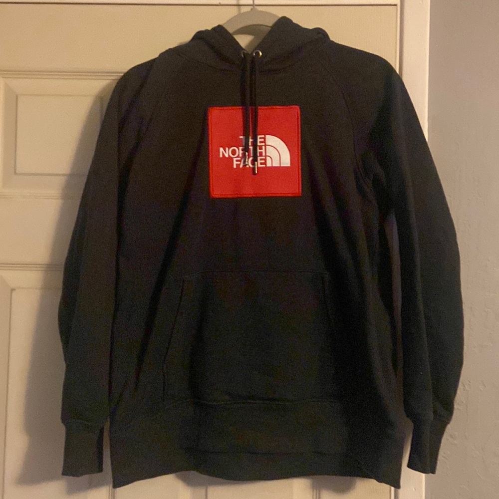 North Face dark grey hoodie